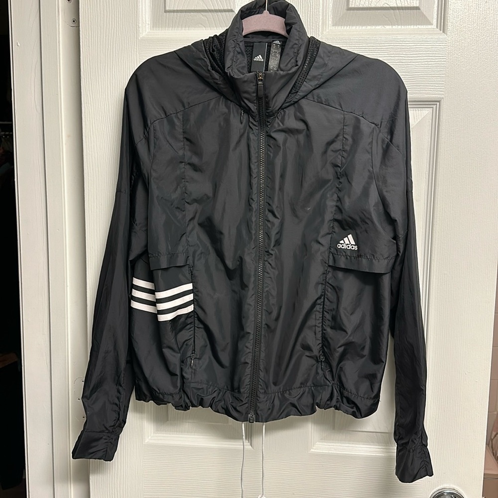 Adidas cropped windbreaker